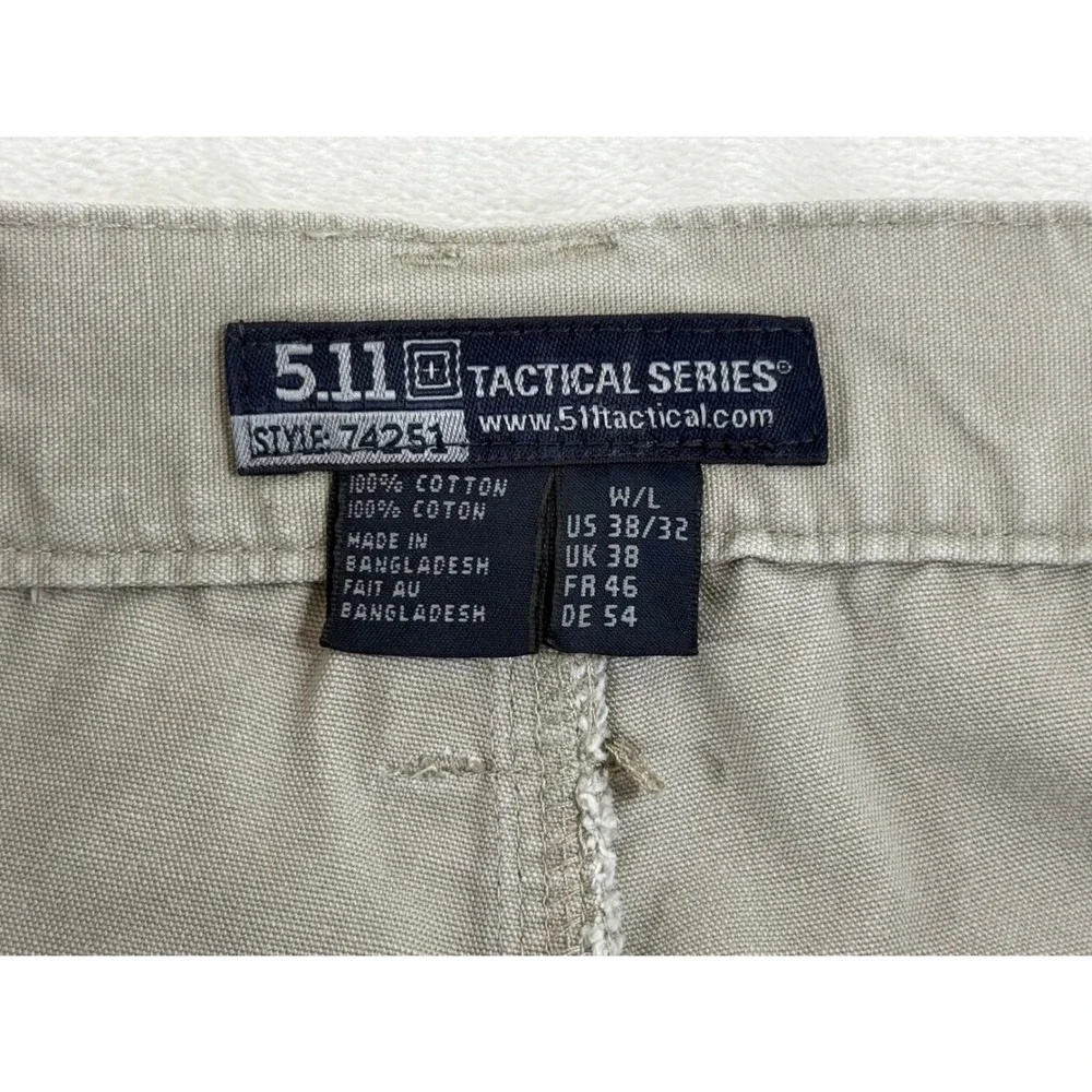 5.11 Tactical Series Cargo Pants Men's 38x32 Khaki Ripstop Utility Workwear